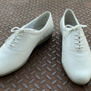 Easy Spirit Women Shoes White Leather Upper Lace Up ESMOTION Sneaker Size 11